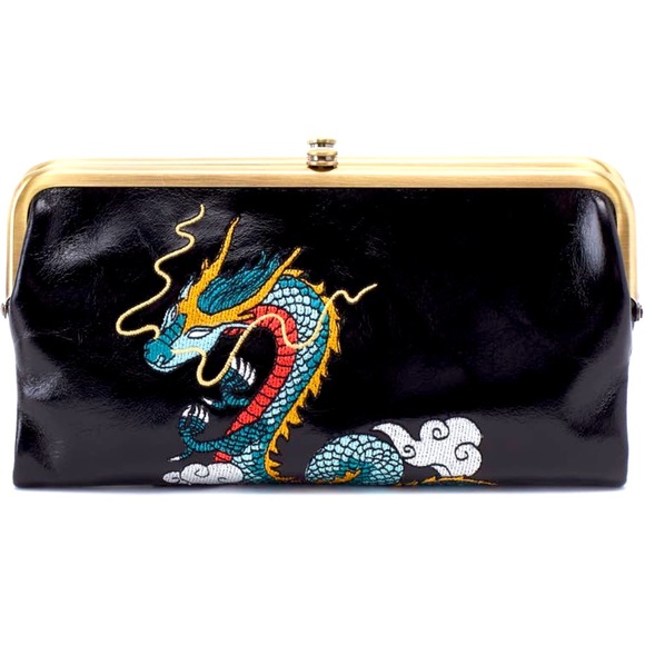 HOBO Handbags - 🆕✨ HOBO Lauren Limited Edition Embroidered Leather Dragon Wallet Clutch Handbag